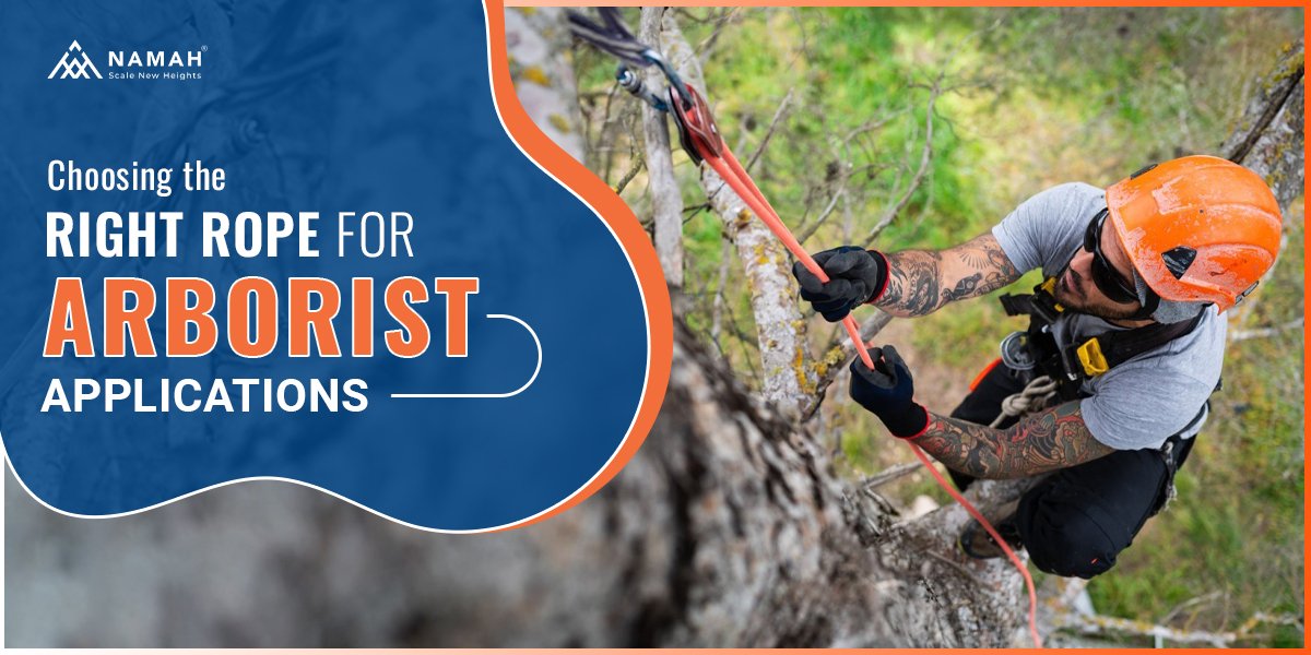 A man is climbing on a rock with the help of Arborist Climbing Rope