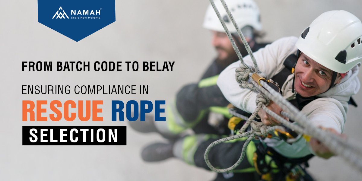 The climbers are identifying Batch Traceability in rescue operations