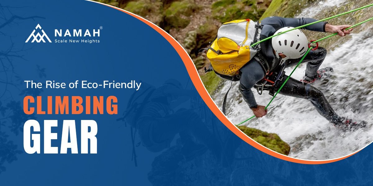 A man is climbing with the help of Eco Friendly Climbing Rope