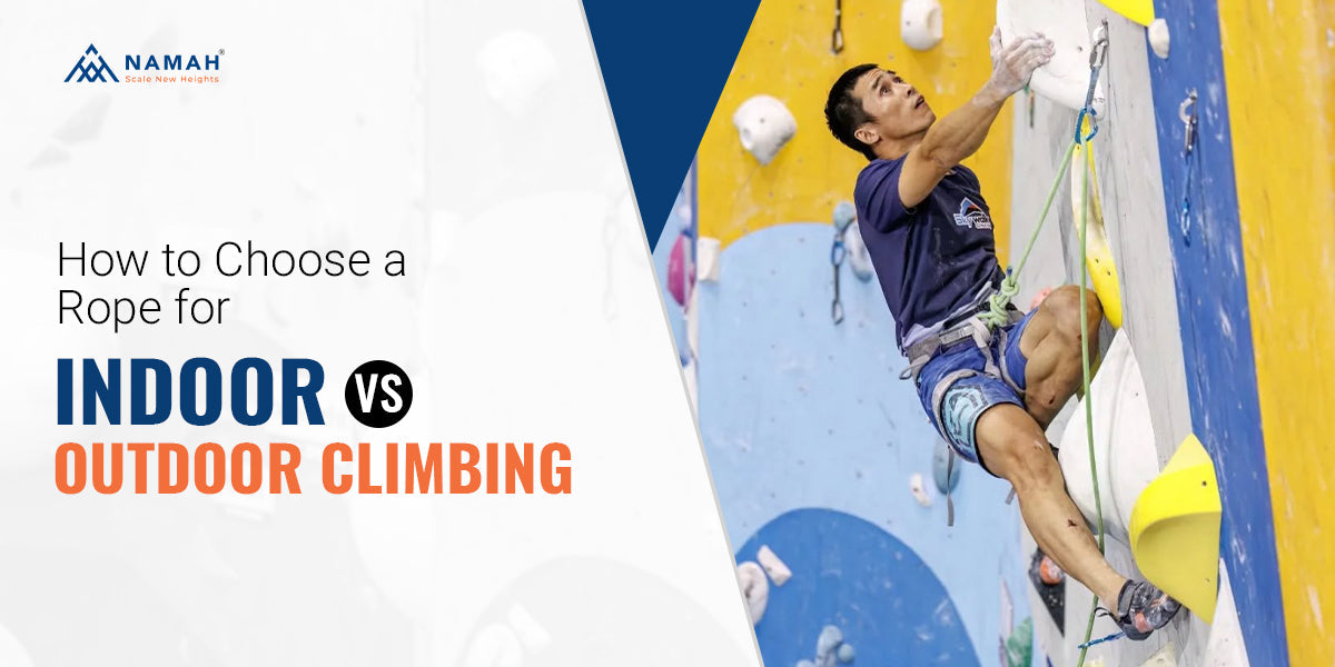 Know the differences between indoor and outdoor climbing ropes