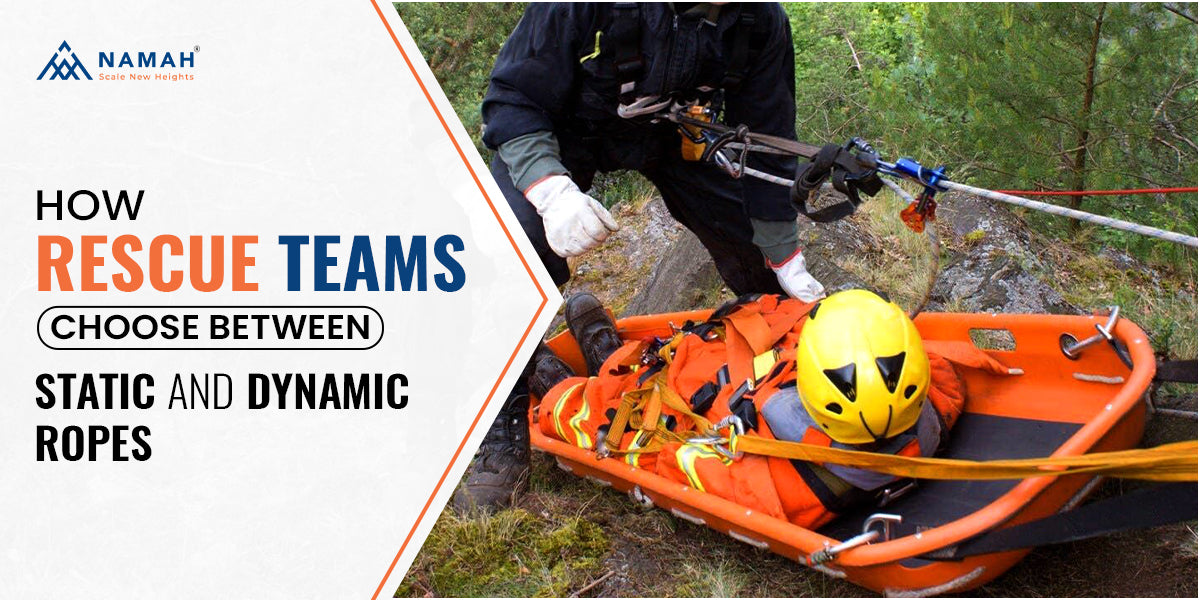 understand the key differences in stretch, strength, handling, and safety to choose the right rescue rope.