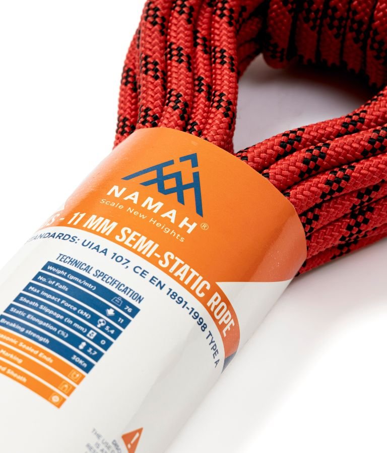 INDUS 11.0mm Semi-Static Rope is a low-stretch ropes used in rescue, rope access, and industrial work.