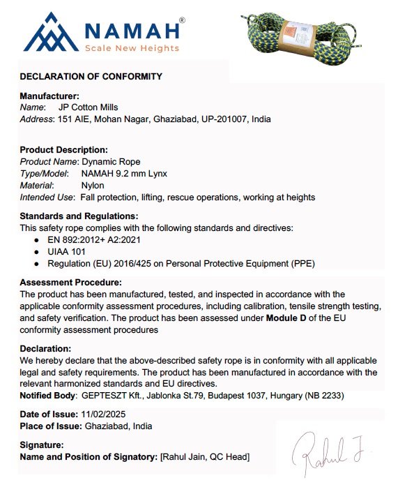 Déclaration de conformité