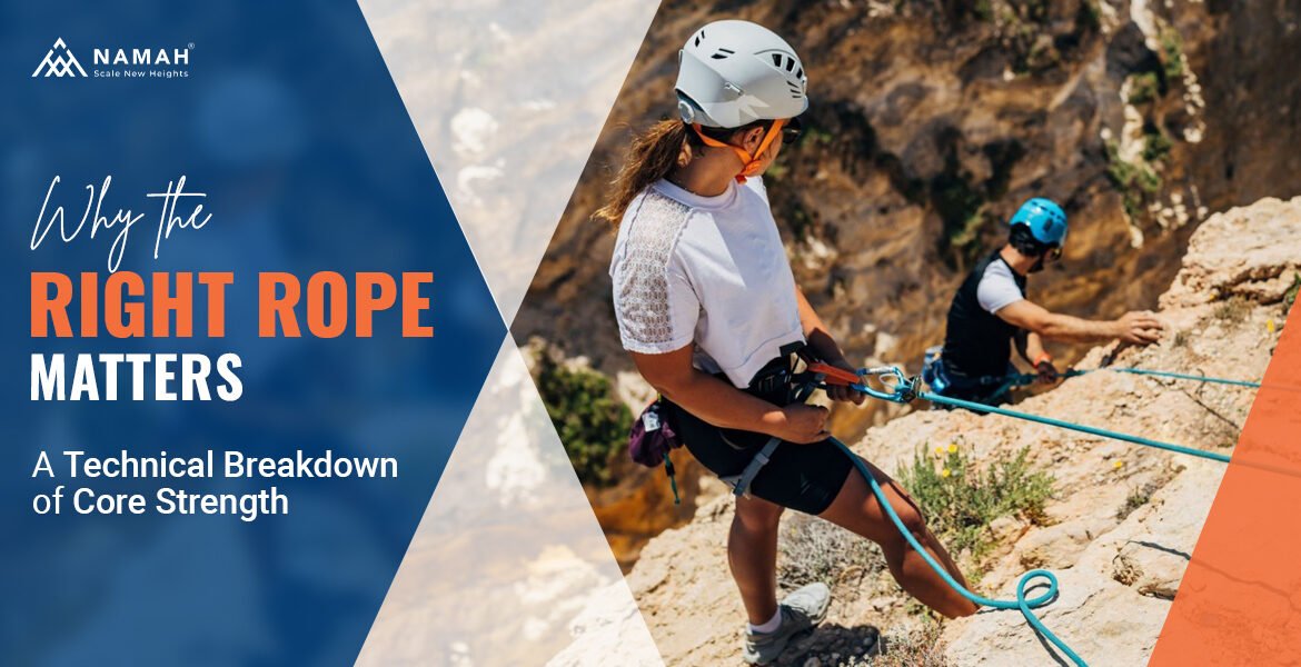 The Climbers Are Standing On A Rock By Holding The Ropes, Analyzing The Rope Strength