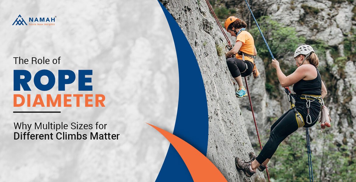 The Two Women Are Climbing On A Rockafter Identifying The Rope Diameter Sizes