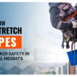 A worker is balancing himself in the air with the help of Low-Stretch Ropes