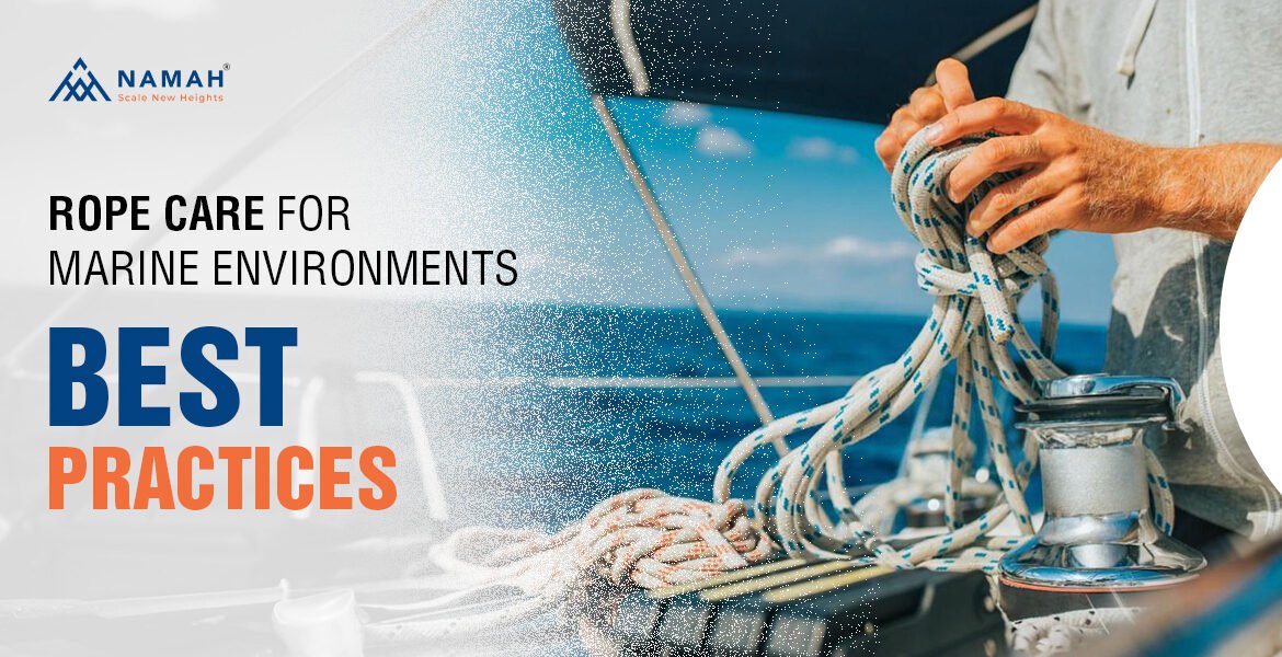 A Man Is Identifying The Marine Rope Care Best Practices