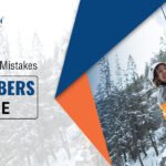 A girl is understanding Ice Climbing Rope Safety measures while climbing on a ice